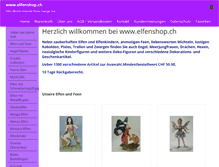 Tablet Screenshot of elfenshop.ch